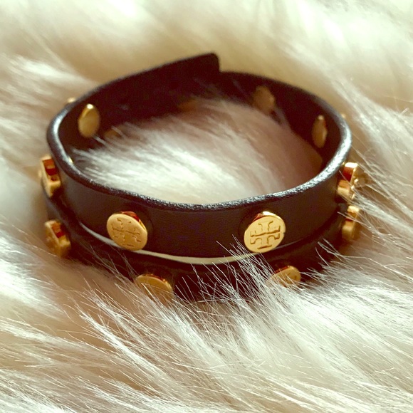 Tory Burch Jewelry - SALE! Tory Burch ~ Cuff Bracelet ~ Black & Gold